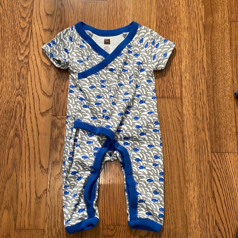 Tea Collection Romper, Size 0-3 Months